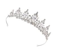 NIYANGLE Coroa de Cumpleaños de Rhinestone para Mujer Diadema de Fiesta Accesorios de Cabello para Bodas y Celebraciones Especiales