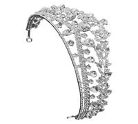 NIYANGLE Coroa de Novia con Adornos de Circonitas Accesorio de Bodas y Decoración Novia
