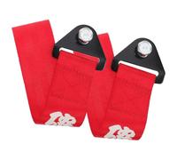 NIYANGLE Correas de Remolque de Nylon 2 Piezas para Coche, Correas de Arrastre Resistentes de Hierro y Nylon, Accesorio Decorativo para Modificación Exterior y Parachoques de Automóvil