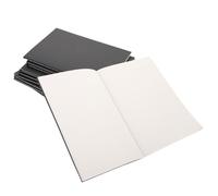 NIYANGLE Cuadernos de Notas Cubierta de Papel Kraft Negro A5, 12 Piezas Ligeras y Seguras para Estudiantes y Viajeros, Ideales para Dibujo y Escritura Creativa