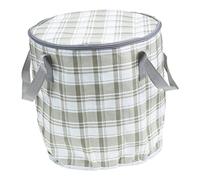 NIYANGLE Cubeta Portátil Para Remojar Pies Grande Tapa Plegable, Diseño Térmico Resistente, Uso En Casa y Viajes, Lavapiés Multifuncional Ligero y Duradero, Color Verde Claro De Cuadros