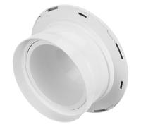 NIYANGLE Cubierta de Ventilación Redonda de Plástico ABS 200Mm Difusor Esférico Giratorio Anticondensación para Aire Acondicionado Central Salida de Aire para Aeropuertos y Estaciones