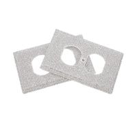NIYANGLE Cubierta Decorativa para Enchufe Eléctrica Gemas de Imitación Plateada, Paquete 2 Piezas, Placa de Salida Resistente y Elegante para Hogar, Oficina y Dormitorio