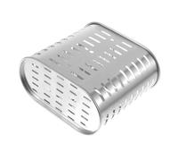 NIYANGLE Cubo para Vajilla de Acero Inoxidable 304, Almacenamiento de Cubiertos Diseño Plano, Organizador de Utensilios de Cocina Resistente y Práctico para Uso en Mesa o Pared, Contenedor