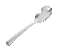 NIYANGLE Cuchara Sopera de Acero Inoxidable Fondo Plano, Fácil de Limpiar y Diseño Elegante para Cocinas en Casa y Restaurantes, Tamaño Grande y Resistente