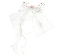 NIYANGLE de Novia con Lazo Elegante Accesorio para Boda Fiesta de Compromiso y Tocado de Perlas Hecho de Material Resistente y Práctico Adorno para de Novia