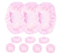 NIYANGLE de Redes para Moños de Ballet Fáciles de Usar y Resistentes 10 Piezas para Niñas, Cubiertas Invisibles Malla y Tela para