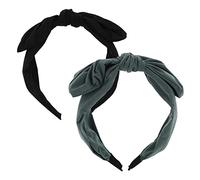 NIYANGLE Diadema Ancha Lazo Grande 2 Unidades Tamaño Ancho Para Mujeres Niñas y Adolescentes Uso Diario Fiesta