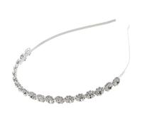 NIYANGLE Diadema de Cristal Color Marfil Flores y Aleación Ligera para Boda y Cumpleaños, Accesorios para Pelo de Novia y Dama Especial