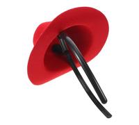NIYANGLE Diadema de Estilo Occidental Roja para Fiesta Mini Sombrero Retro de Tela No Tejida, Ligera y Versátil, Adecuada para Cumpleaños y Fiestas de Baile