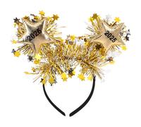 NIYANGLE Diadema de Fiesta Año con Purpurina y Estrella de Origen Accesorio para Celebración y Photocall para Reuniones y Decoración de Nochevieja