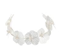 NIYANGLE Diadema De Flores Para Novia Tocado Elegante Diseño De Pétalos Accesorio Versátil Para Bodas Fiestas y Eventos Especiales