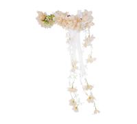 NIYANGLE Diadema De Novia Flores De Cerezo Tocado De Fantasía Para Bodas y Fiestas Accesorio Ligero Para Mujeres De Hadas Elegante y Delicada