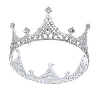 NIYANGLE Diadema de Reina con Cristales para Mujer Adorno Ligero para Bodas y Fiestas Accesorio Elegante para Novias y Damas de Honor Diseño Real y Cómodo para Eventos Múltiples