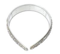 NIYANGLE Diadema Decorativa Cuentas Anchas Elegante Aro Pelo Exquisita Diadema Accesorio Pelo para Obsequio de Niña para Eventos Especiales