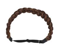NIYANGLE Diadema Trenzada Falsa para Cabello Diadema Trenza Ajustable Banda Pelo Mujer Cinta Pelo Uso Diario