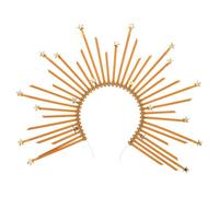 NIYANGLE Diadema Vintage Dorada Estrella para Mujer, Ligera y Flexible, Banda Cabello Retro Adecuada para Celebraciones y Eventos Obsequios