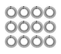 NIYANGLE Diademas Tipo Peine Elásticas para Mujer, 12 Piezas Negras de Abs, Flexibles y Cómodas para Peinado Diario y Mañanas Ocupadas
