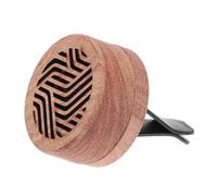 NIYANGLE Difusor de Aroma para Coche Clip de Madera, Tamaño Pequeño, Diseño Líneas Degradadas, Ambientador Decorativo para Ventilación de Aire, Difusión Prolongada de Aceites Esenciales