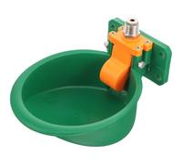 NIYANGLE Dispensador de Agua de Plástico Bebedero Automático para Ganado Verde Superficie Lisa Óxido Redondo Adecuado para Granjas y Animales como Perros y Caballos