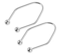 NIYANGLE Ejercitador de Hoyuelos Faciales de Metal 2 Unidades Tamaño Ajustable para Mejillas Hombre y Mujer Uso en Casa y Viaje Acero Inoxidable