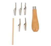 NIYANGLE Espátulas para Mezclar Pintura de Acero Inoxidable y Madera para Pintar Arte Herramientas y Decoración de Paredes en Manualidades y Modelado