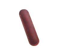 NIYANGLE Estuche de Cuero Hecho a Mano para Bolígrafos, Funda Protectora Marrón, Diseño Compacto Que Sostiene Bolígrafos Firmemente para Oficina y Escuela