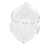 NIYANGLE Estuche De Polvos Vacío De Acrílico Transparente Corazón, Mini Bandeja Recargable Para Colorete y Polvo Suelto, Compacto Portátil Para Maquillaje Profesional Gancho Para Colgar