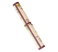 NIYANGLE Estuche Enrollable para Bolígrafos y Pinceles de Acuarela Gran Capacidad, Tela Oxford y Bambú, Diseño Atractivo para Estudiantes de Arte y Protección de Puntas