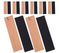 NIYANGLE Estuche para Bolígrafos Porta Bolígrafo Plegable de Papel Kraft, Funda Protectora Individual Ventana Pack de 40 Unidades para Oficina y Negocio