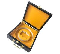 NIYANGLE Estuche para Cigarros Portátil Tapa Abatible de Imitación Cocodrilo, Caja de Almacenamiento de Madera 20.5x20.5x7.5 Cm Interior Eva para Viaje y Uso Doméstico