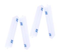 NIYANGLE Estuche para Pinceles de Plástico Transparente, Caja de Almacenaje Pequeña y Ligera para Estudiantes, Adecuado para Pintura DIY y Protección de Brochas, Paquete de 4 Unidades