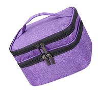 NIYANGLE Estuche Portátil para Esmaltes de Uñas Doble Capa 30 Botellas Organizador para Aceites Esenciales Viaje Bolsa de Almacenamiento