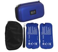 NIYANGLE Estuche Portátil para Insulina con Pantalla Digital Bolsa Refrigerante Eva Resistente con 1 Bolsa de Aluminio Enfriador Compacto para Almacenamiento y Viaje de Péptidos Cuidado