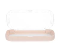 NIYANGLE Estuche Portátil Transparente para Gafas Tapa Abatible y Diseño Divertido, Caja de Plástico para Almacenamiento y Organización en Viajes 6.49 X 2.95 X 1.18 Pulgadas