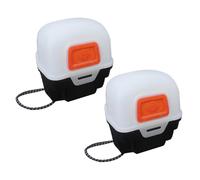 NIYANGLE Estuche Protector Portátil para Faros Delanteros de Camping, 2 Piezas, Caja de Almacenamiento para Linternas Led, Plástico Duradero, Ligero y Resistente para Senderismo