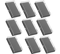 NIYANGLE Estuche Rectangular de Plástico Negro para Exhibir Insignias y Medallas, Portátil y Elegante, Adecuado para Celebraciones Bancarias y Reuniones, Paquete de 10 Unidades