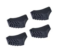 NIYANGLE Funda Antideslizante para Bastones de Trekking, Cubierta de Goma Resistente y Duradera, 4 Piezas, Compatible Bastones de Senderismo de 3 y 4 Secciones, Protección para Puntas