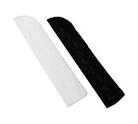 NIYANGLE Funda para Abanico de Mano de Lino Encaje Hecho a Mano, Bolsa Protectora Portátil para Abanicos Plegables, 2 Unidades (negro y Color Claro), Bolso para Almacenamiento en Bodas