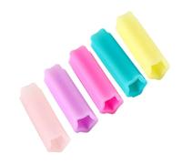NIYANGLE Funda Protectora de Silicona para Tijeras y Alicates de Cutícula, Fácil de Limpiar y Antirrayaduras, Adecuado para Técnicos Profesionales de Uñas, Pack de 5 Piezas Color Aleatorio