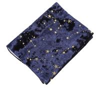 NIYANGLE Funda Protectora para Libros A6 Hecha a Mano Cubierta de Tela Estampado Dorado de Estrellas y Luna Funda Reutilizable para Libros Escolares Tapa Dura