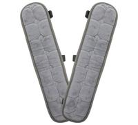 NIYANGLE Funda Sillón Oficina para Reposabrazos de Silla, Cojín de Terciopelo Cristal Rojo, Fácil de Instalar y Desmontar, Adecuado para Oficina y Hogar