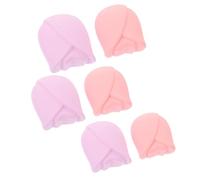 NIYANGLE Fundas para Brochas de Maquillaje de Silicona Rosa, 6 Piezas Flexibles para Proteger y Preservar las Cerdas Brochas de Maquillaje