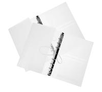 NIYANGLE Fundas para Carpeta A6 de 6 Anillas 2 Piezas Transparentes de PP Resistente al Agua para Álbum de Fotos Cuaderno de Hojas Sueltas y Planificador Portátil