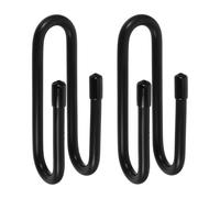 NIYANGLE Gancho de Pared para Tablas de Surf y Longboard, Aleación de Aluminio Negro, 2 Piezas, Colgador Extensible para Exhibición y Almacenamiento en Interiores, Adecuado para Deportes