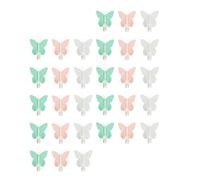 NIYANGLE Ganchos de Pared Adhesivos de Plástico 30 Piezas, Autoadhesivos sin Rastro, Diseño de Ala, para Baño y Cocina, Colgador Resistente para Objetos Pequeños y Organización del Hogar