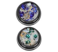 NIYANGLE Gemas De Imitación Autoadhesivos Para Manicura Decoración Uñas Diy Cajas