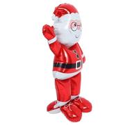 NIYANGLE Globo Diseño Reutilizable y Fácil de Montar de Papá Noel Inflable Grande de Aluminio Rojo para Decoración Navideña en Fiestas y Hogar