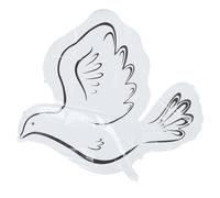NIYANGLE Globo Paloma de Aluminio para Decoración de Fiesta y Ceremonia Accesorio Fotográfico Elegante para Bodas y Cumpleaños Diseño Reutilizable para Ambiente Memorable