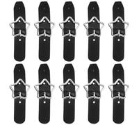 NIYANGLE Hebillas Decorativas de Cinturón en Cuero Sintético, 10 Piezas Diseño de Estrella de Cinco Puntas para Adornos de Zapatos Casuales y Punk